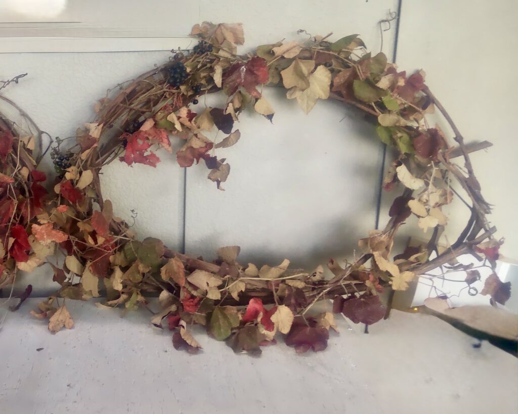 のんびりぼっこ広場:野葡萄のリース