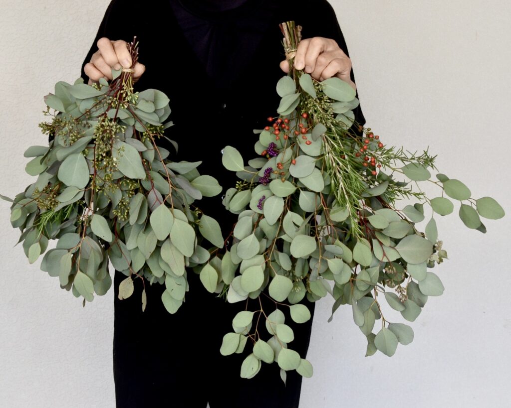 のんびりぼっこ広場:香りの良いスワッグ